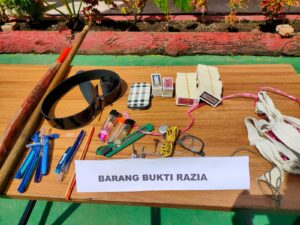 Rutan Padang Panjang Gelar Razia Bersama TNI-Polri