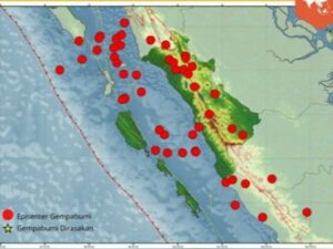 Selama Oktober 2024 terdapat 50 kali kejadian gempa bumi yang tersebar di wilayah Sumatra Barat (Sumbar) dan sekitarnya.