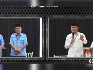 Debat publik pertama calon Bupati dan Wakil Bupati Kabupaten Limapuluh Kota tahun 2024 berlangsung di Gedung Lubuak Simato Convention Center