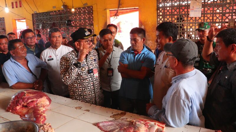 Penjabat (Pj) Wali Kota Payakumbuh Suprayitno menindaklanjuti isu terkait beredarnya daging sapi positif rabies yang beredar di Pasar Ibuh.