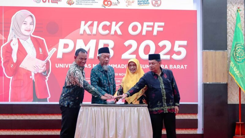 Universitas Muhammadiyah (UM) Sumatera Barat melaunching Penerimaan Mahasiswa Baru (PMB) tahun akademik 2025/2026, Selasa (19/11/2024)