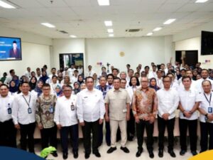 Menteri Agraria dan Tata Ruang/Kepala Badan Pertanahan Nasional (ATR/BPN), Nusron Wahid mengunjungi Kantor Kementerian ATR/BPN di Cikeas