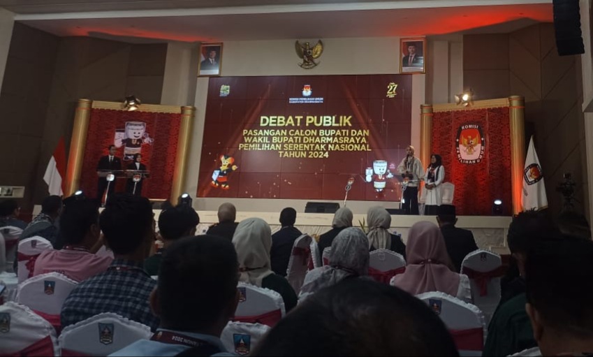 Debat Publik Pilkada Dharmasraya: Annisa Bertekad Tingkatkan Indeks Kesejahteraan Masyarakat