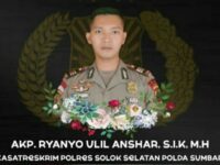 Peristiwa tragis menimpa Kasat Reskrim Polres Solok Selatan, AKP Ryanto Ulil Anshar yang meninggal akibat penembakan Mapolres Solok Selatan,