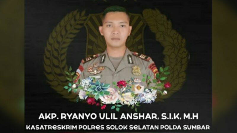 Peristiwa tragis menimpa Kasat Reskrim Polres Solok Selatan, AKP Ryanto Ulil Anshar yang meninggal akibat penembakan Mapolres Solok Selatan,