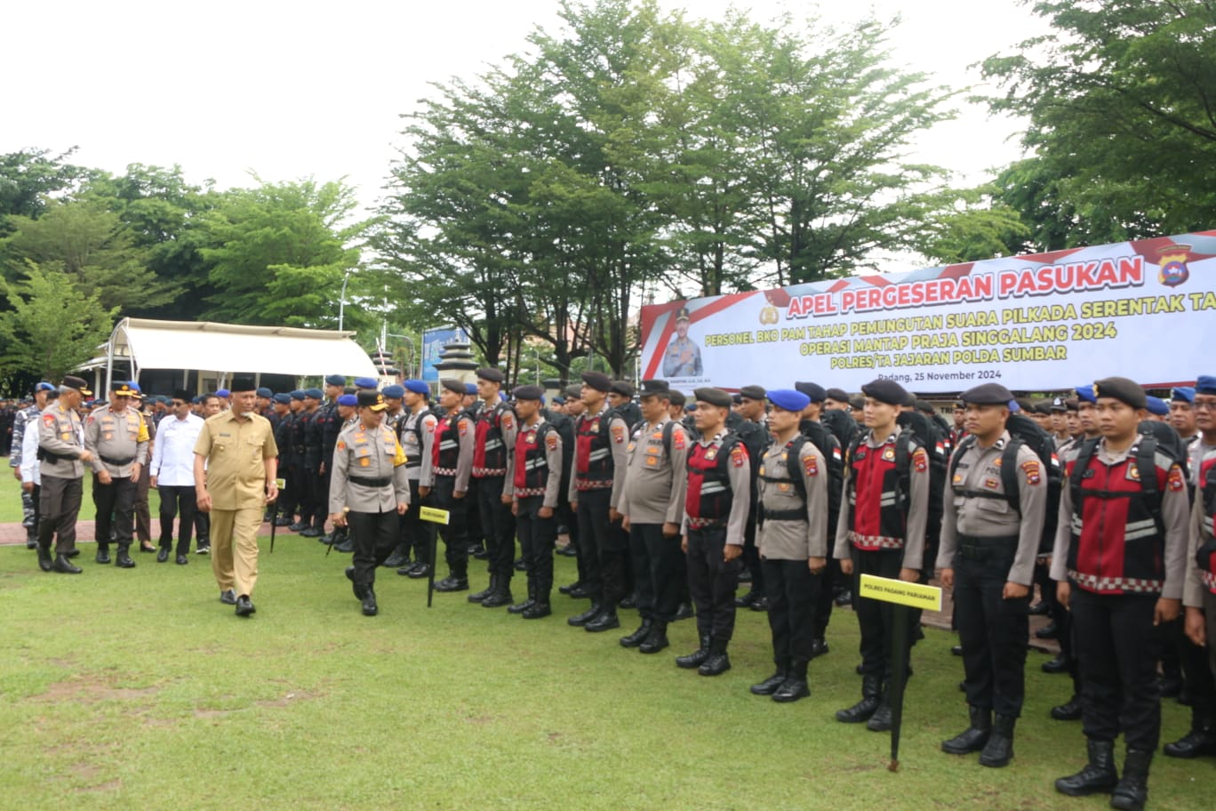 Polda Sumbar Kerahkan 1.109 Personel Amankan TPS Pilkada Serentak 2024