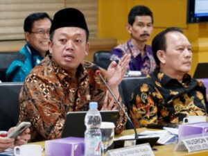 Menteri Agraria dan Tata Ruang/Kepala Badan Pertanahan Nasional (ATR/BPN), Nusron Wahid mengikuti Rapat Dengar Pendapat (RDP) dengan BAP