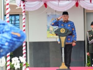 Wamen ATR/Waka BPN, Ossy Dermawan memimpin Upacara Peringatan Hari Ulang Tahun (HUT) ke-53 Korps Pegawai Republik Indonesia (KORPRI)