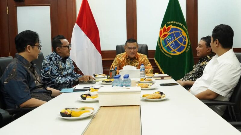 Siapkan RDTR Perkotaan Batusangkar, Bupati Tanah Datar Datangi Kementerian ATR BPN