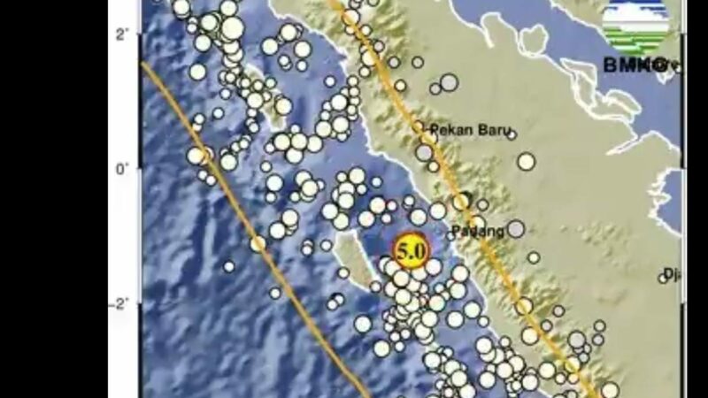 Gempa M 5,0 Terasa Kuat di Padang