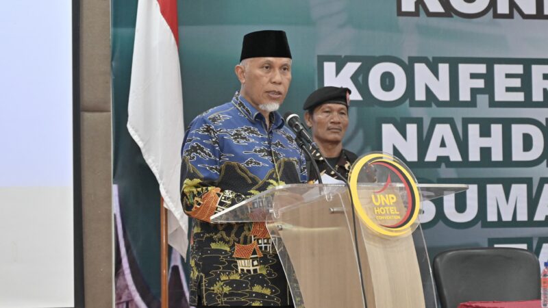 Gubernur Sumbar Apresiasi Peran NU untuk Pembangunan Daerah