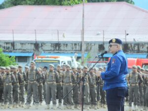 Hadapi Potensi Bencana Hidrometeorologi Basah, Pj Wako Padang Pimpin Apel Siaga