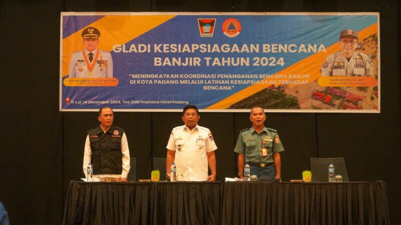 Pemko Padang Gladi Kesiapsiagaan Hadapi Potensi Bencana Hidrometeorologi Basah