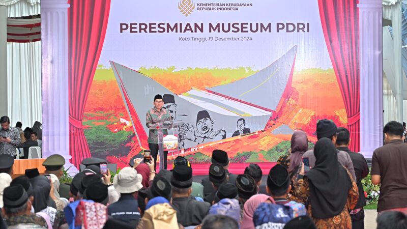 Simbol Bela Negara, Menbud Fadli Zon Resmikan Museum PDRI di Koto Tinggi