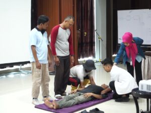 SPH Edukasi Tim PKJR Sitinjau Lauik Soal Pertolongan Pertama