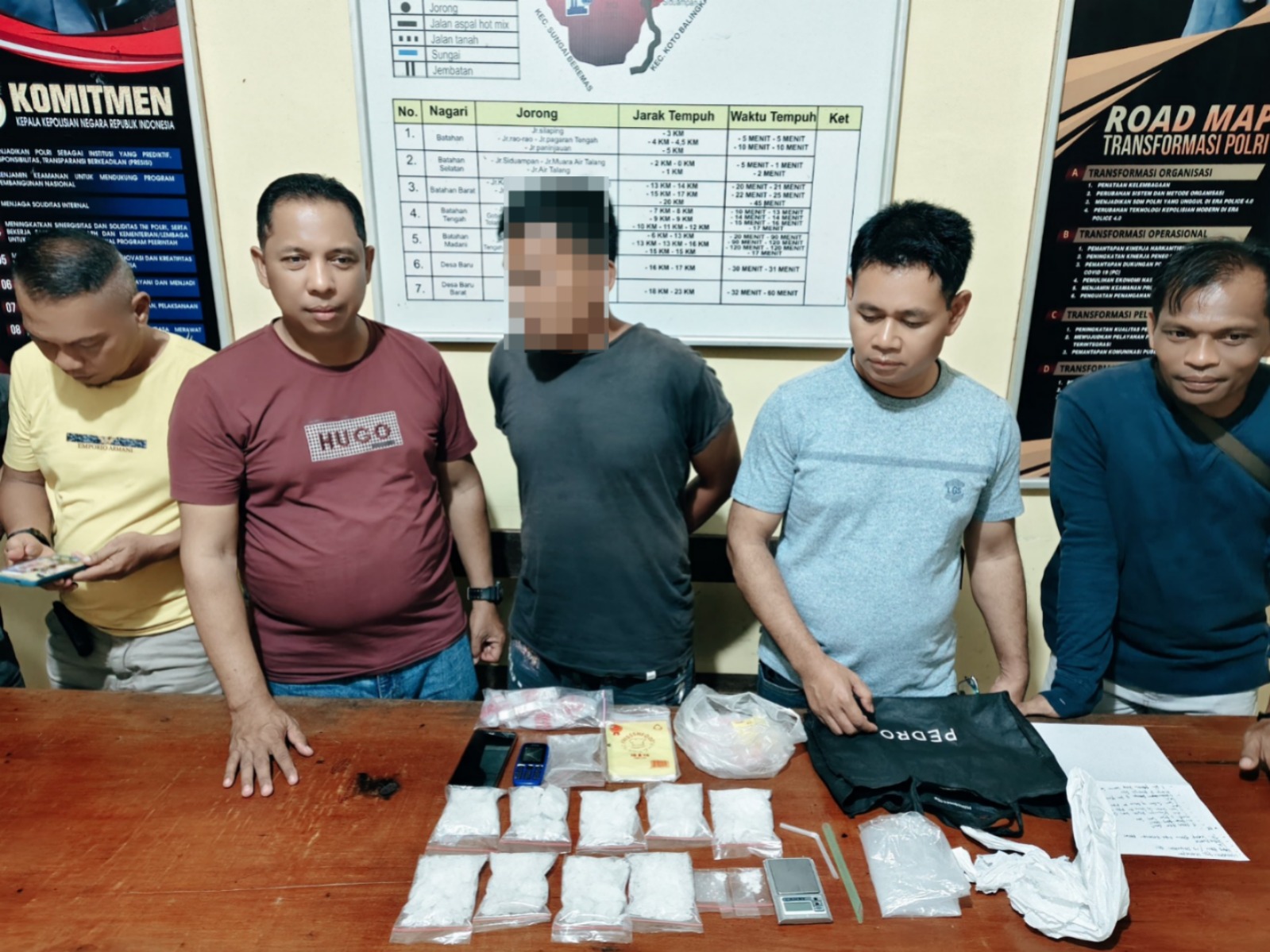 Tangkap Dua Pengedar Narkoba, Polres Pasaman Barat Sita 854,33 Gram Sabu