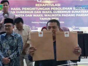 Paslon nomor urut 3, Hendri Arnis-Allex Saputra meraih suara terbanyak pada Pemilihan Wali Kota dan Wakil Wali Kota Padang Panjang.