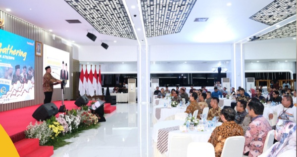 Menteri Agraria dan Tata Ruang/Kepala Badan Pertanahan Nasional (ATR/BPN) Nusron Wahid mengemukakan gagasan terkait wakaf produktif saat