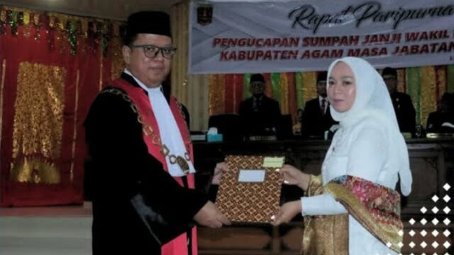 Aderia resmi dilantik sebagai wakil ketua DPRD Agam masa jabatan 2024-2029. Pelantikan dilaksanakan dalam rapat paripurna pengucapan sumpah
