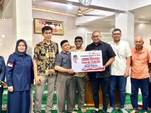 Wakil Ketua Komisi VI DPR RI Andre Rosiade mengunjungi Masjid Rahmah, Jalan Kampung Tanjung, Kelurahan Lubuk Begalung Nan XX, Kecamatan Lubeg