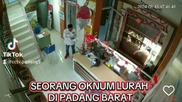 Syafardi, Lurah Belakang Tangsi, Kota Padang, Sumatra Barat (Sumbar), diduga berbuat asusila bersama seorang office boy sekaligus anggota PSM