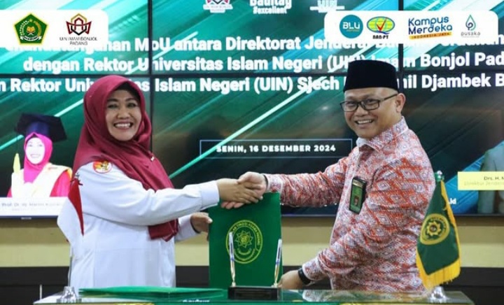 UIN Imam Bonjol Padang Teken MoU dengan Ditjen Badilag dan PTA