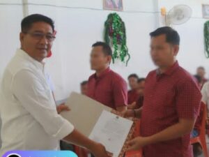 Sebanyak 38 warga binaan Lembaga Permasyarakatan (Lapas) Kelas IIA Padang menerima remisi khusus Natal tahun 2024 pada Rabu (25/12/2024).