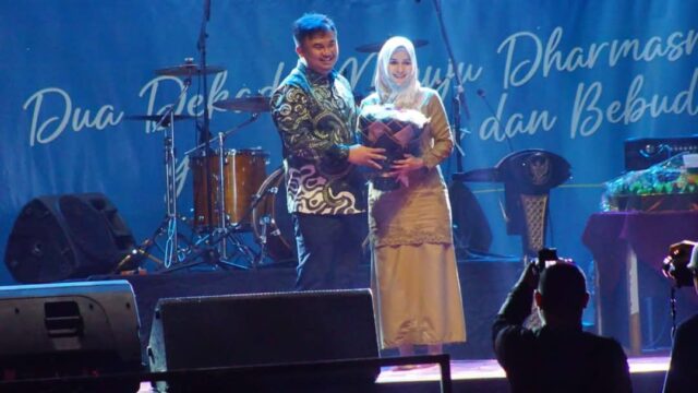 Malam Resepsi HUT Kabupaten Dharmasraya, Bupati Sutan Riska Pamit