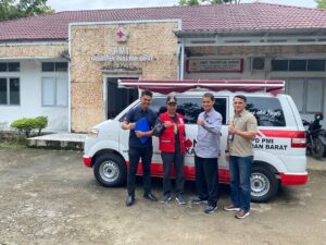 PMI Pasbar Terima 1 Unit Mobil Operasional dari Bank Indonesia Perwakilan Sumbar
