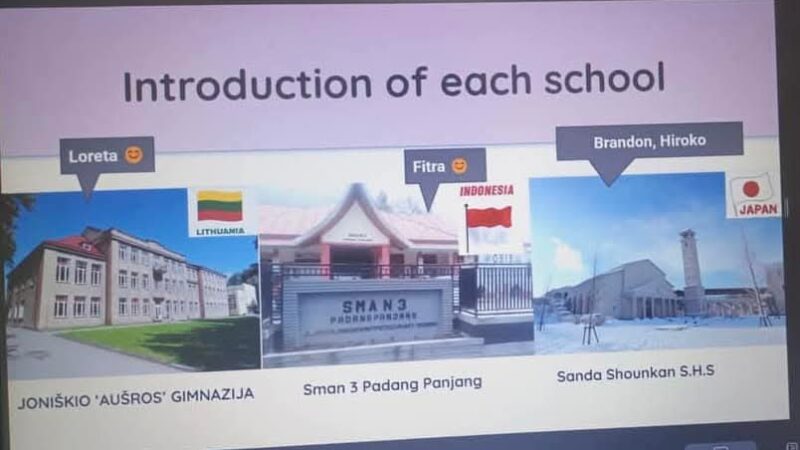 SMAN 3 Padang Panjang Jalin Kolaborasi dengan Lithuania dan Jepang