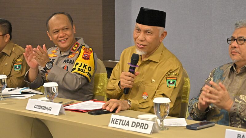 Gubernur dan Forkopimda Sumbar Tegaskan Komitmen Trantibum Jelang Bulan Suci Ramadan
