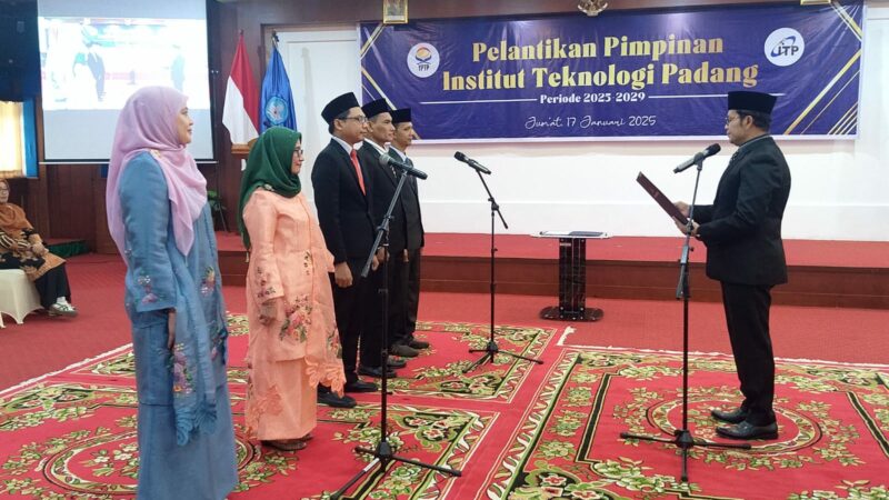 Rektor ITP Lantik WR dan Dekan Periode 2025-2029