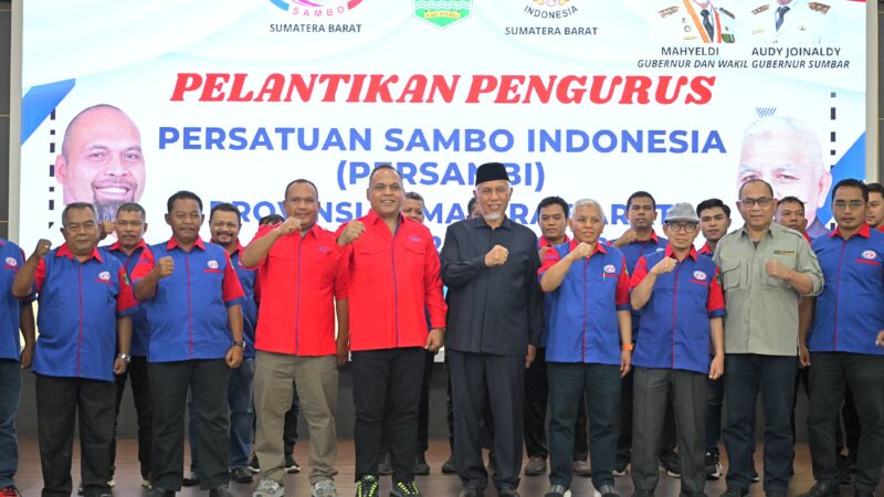 Pelantikan Pengurus Persambi Sumbar, Gubernur Mahyeldi Ingatkan Pentingnya Pembinaan Atlit Usia Muda