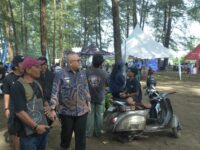 TBSS Ke-30 di Padang, Pj Wako Andree Algamar Membaur Bersama Ratusan Pecinta Vespa