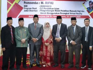 Paparkan Disertasi Model Manasik Haji dan Umrah Melalui Virtual Reality, M Rifki Sandang Gelar Doktor