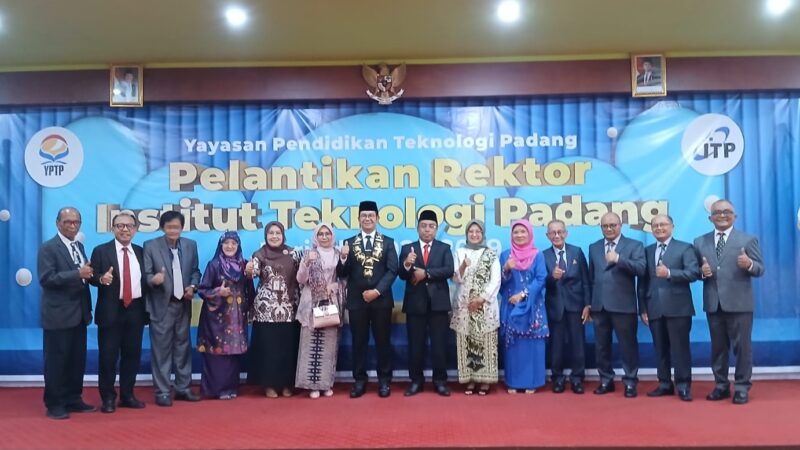 Gantikan Hendri Nofrianto, Ade Indra Resmi Dilantik jadi Rektor ITP Periode 2025-2029