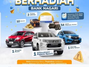 Cek Fakta: Klaim Link Kupon Undian Berhadiah Gratis Bank Nagari Tidak Benar