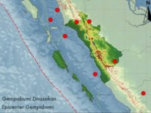 Sebanyak delapan kali gempa bumi terjadi di wilayah Sumatra Barat (Sumbar) dan sekitarnya selama periode 3-9 Januari 2025.