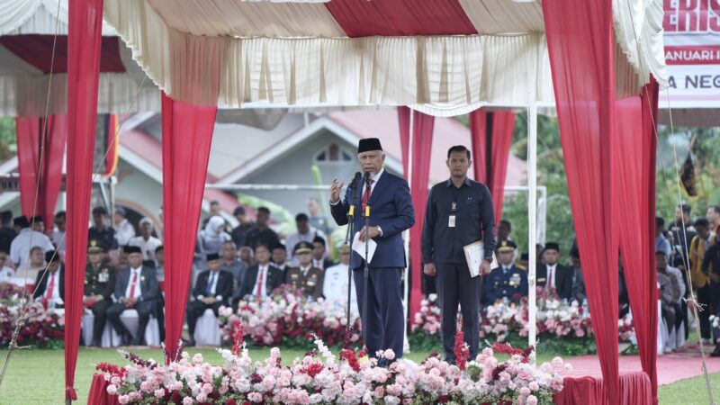 Upacara Peringatakan Peristiwa Situjuah ke-76 digelar di Lapangan Chatib Soelaiman, Lurah Kincia, Situjuah Batua, Rabu (15/1/2025).