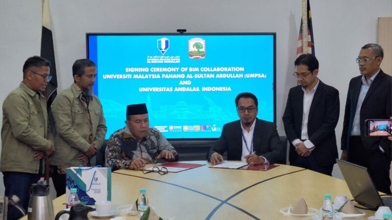 Perkuat Penelitian Bidang BIM, UNAND-UPMSA Malaysia Jalin Kerjasama