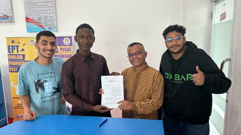 Orientasi Mahasiswa Baru jalur Penerima Beasiswa Mahasiswa Internasional UM Sumatera Barat diselenggarakan oleh Pusat Bahasa