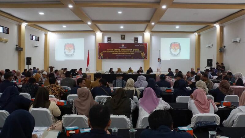KPU Padang Panjang Gelar FGD Evaluasi Pelaksanaan Pilkada 2024