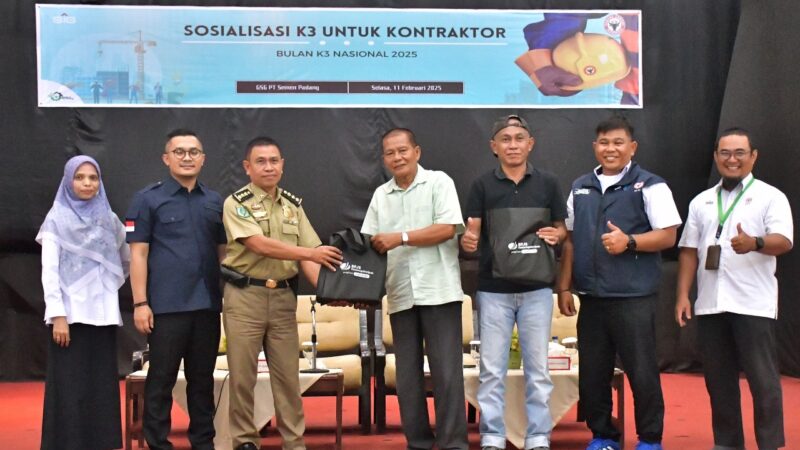 Wujudkan Tempat Kerja Aman, PT Semen Padang Edukasi Kontraktor Tentang K3