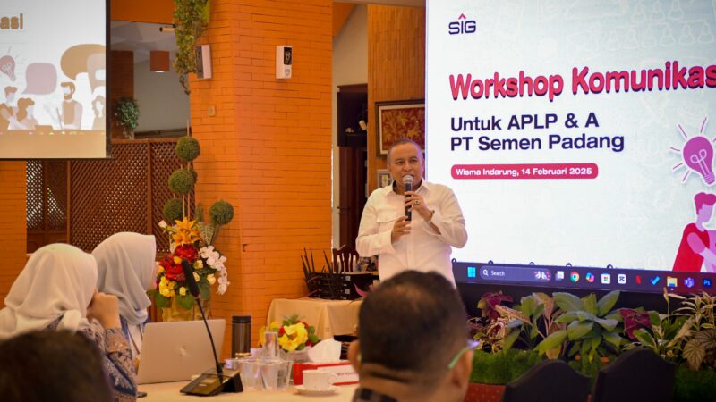 Workshop Komunikasi APLP & A PT Semen Padang, Bahas Tren Medsos, AI, dan Asta Cita Pemerintah