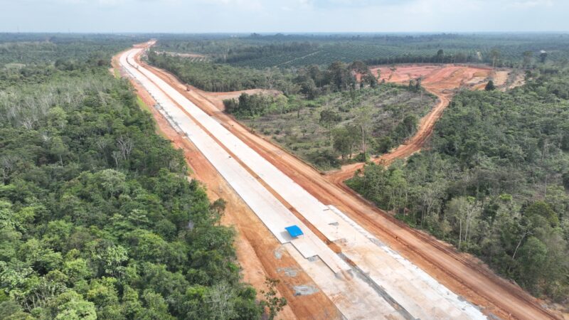 Progres 68 Persen, HK Mulai Bangun Sejumlah Fasilitas di Jalan Tol Betung-Jambi Seksi IV