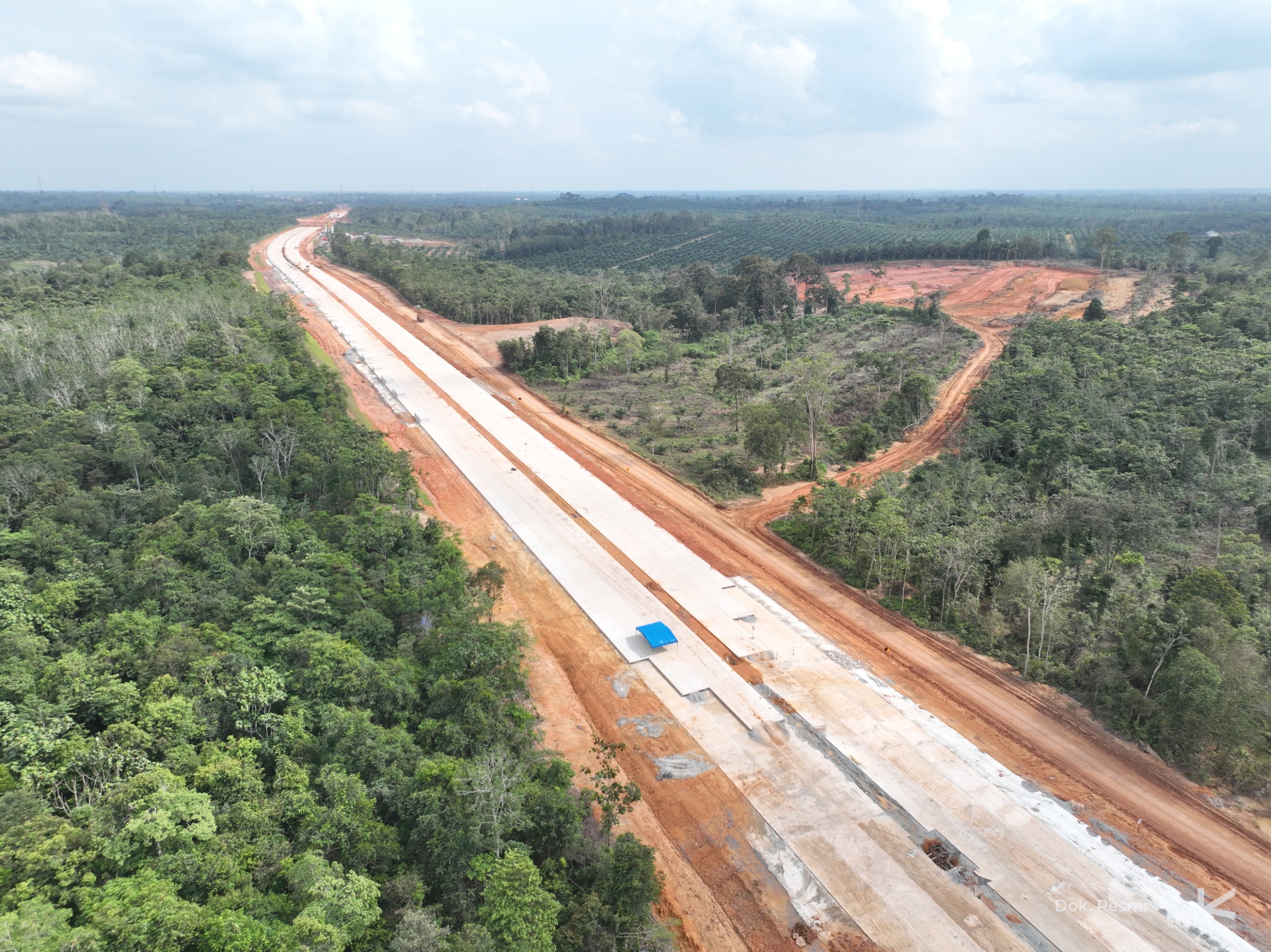 Progres 68 Persen, HK Mulai Bangun Sejumlah Fasilitas di Jalan Tol Betung-Jambi Seksi IV