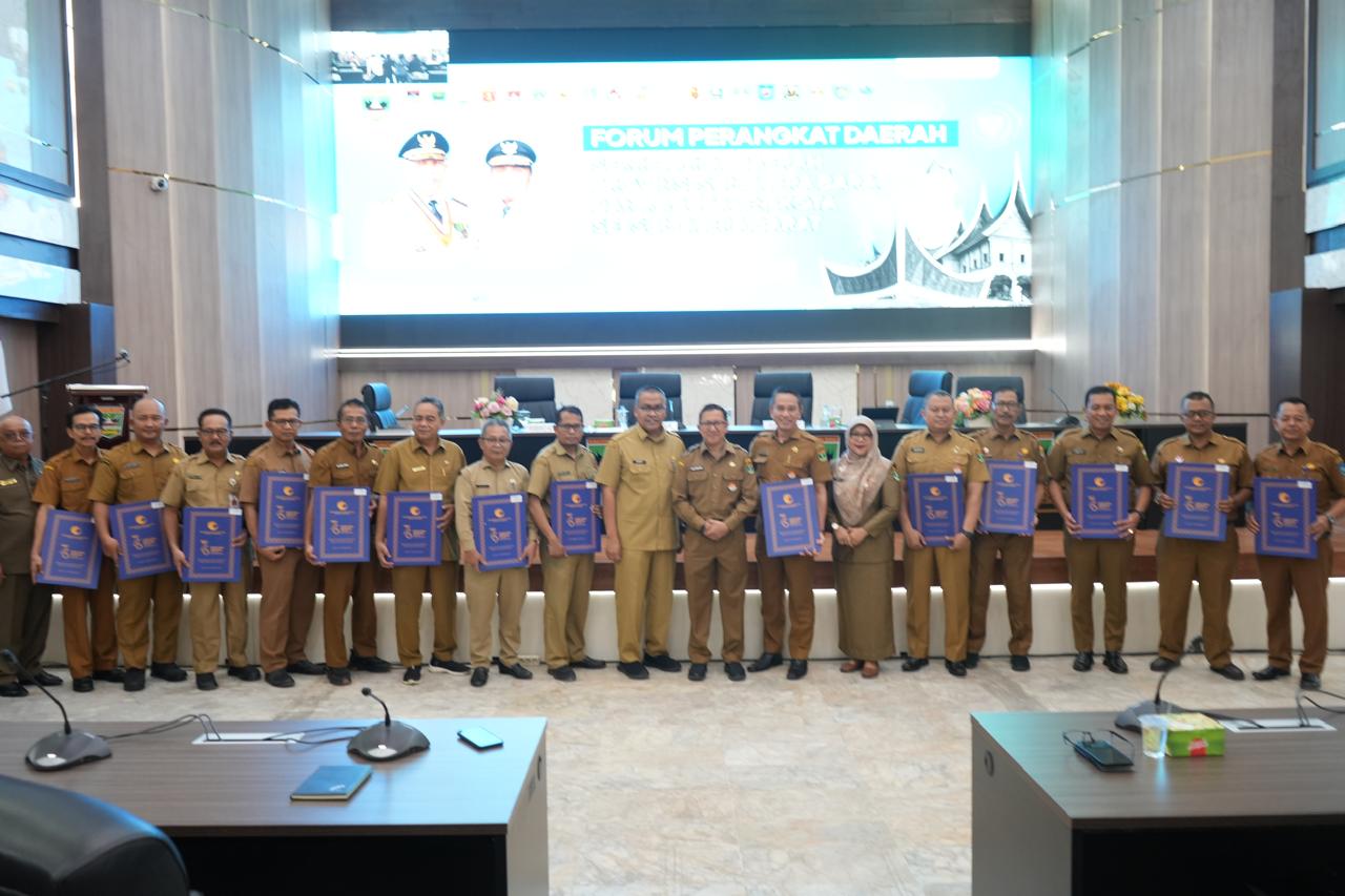 Pj Sekda Yozarwardi Buka Forum Perangkat Daerah se Sumbar