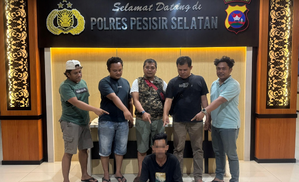 Sat Resnarkoba Polres Pesisir Selatan berhasil meringkus pelaku penyalahgunaan pemberantasan narkoba berinisial D (24).