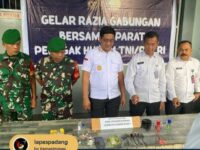 Kantor Wilayah Direktorat Jenderal Pemasyarakatan (Kanwil Ditjenpas) Sumbar dan Lapas Padang menggelar razia gabungan bersama aparat penegak hukum