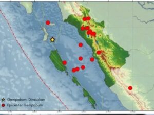 BMKG Padang Panjang mencatat terdapat 20 gempa bumi terjadi di wilayah Sumatra Barat (Sumbar) dan sekitarnya selama periode 7-13